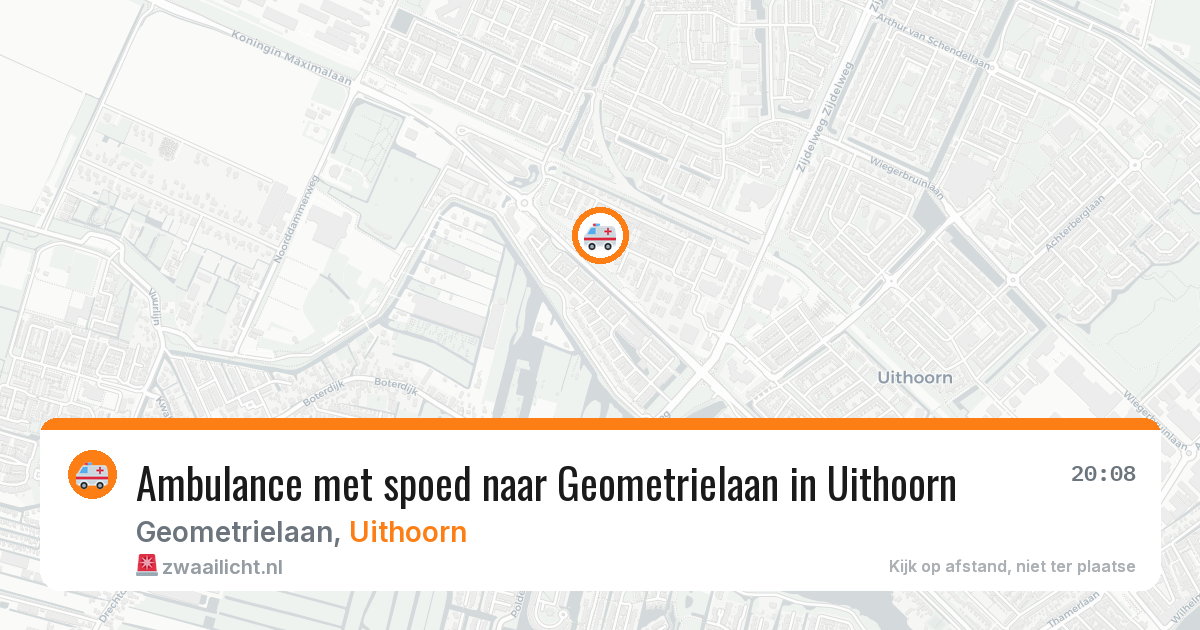 Ambulance met spoed naar Geometrielaan in Uithoorn — 14 mrt 2026