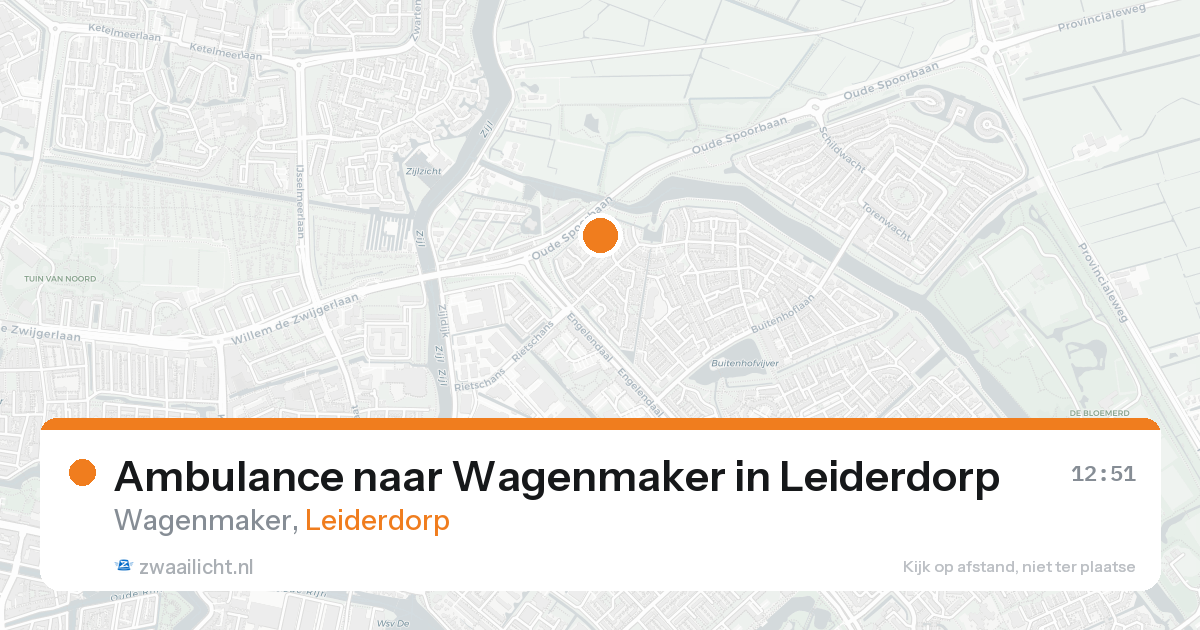 Ambulance naar Wagenmaker in Leiderdorp — 18 aug 2026