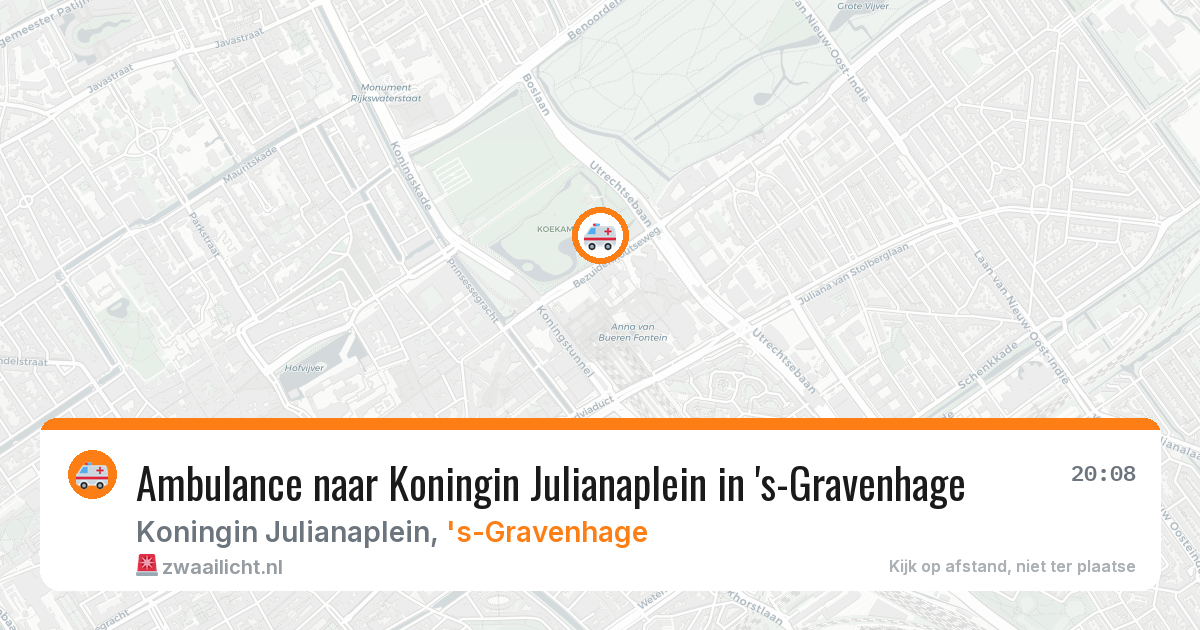 Ambulance naar Koningin Julianaplein in 's-Gravenhage — 26 mrt 2026