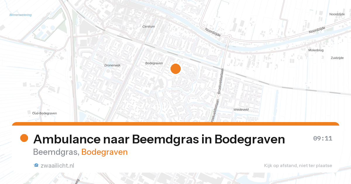 Ambulance naar Beemdgras in Bodegraven — 13 mrt 2026