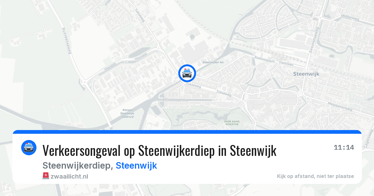 Verkeersongeval op Steenwijkerdiep in Steenwijk — 29 mrt 2026