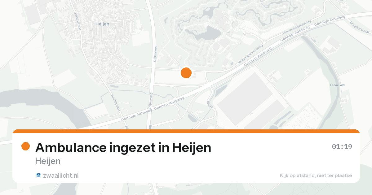 Ambulance ingezet in Heijen — 18 aug 2026