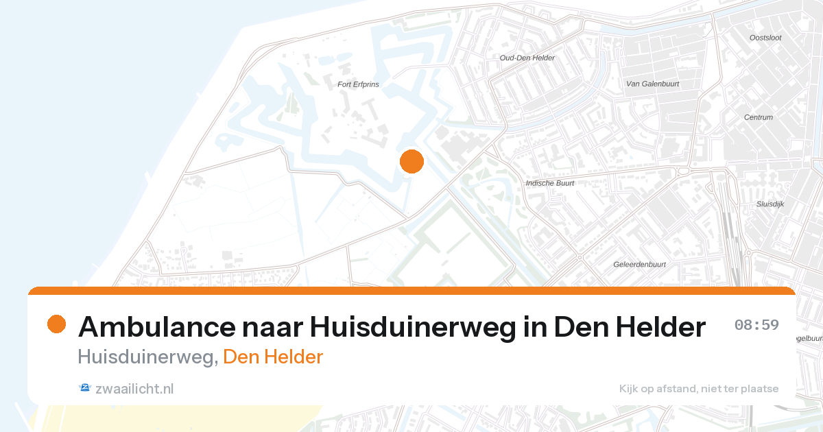 Ambulance naar Huisduinerweg in Den Helder — 28 aug 2026