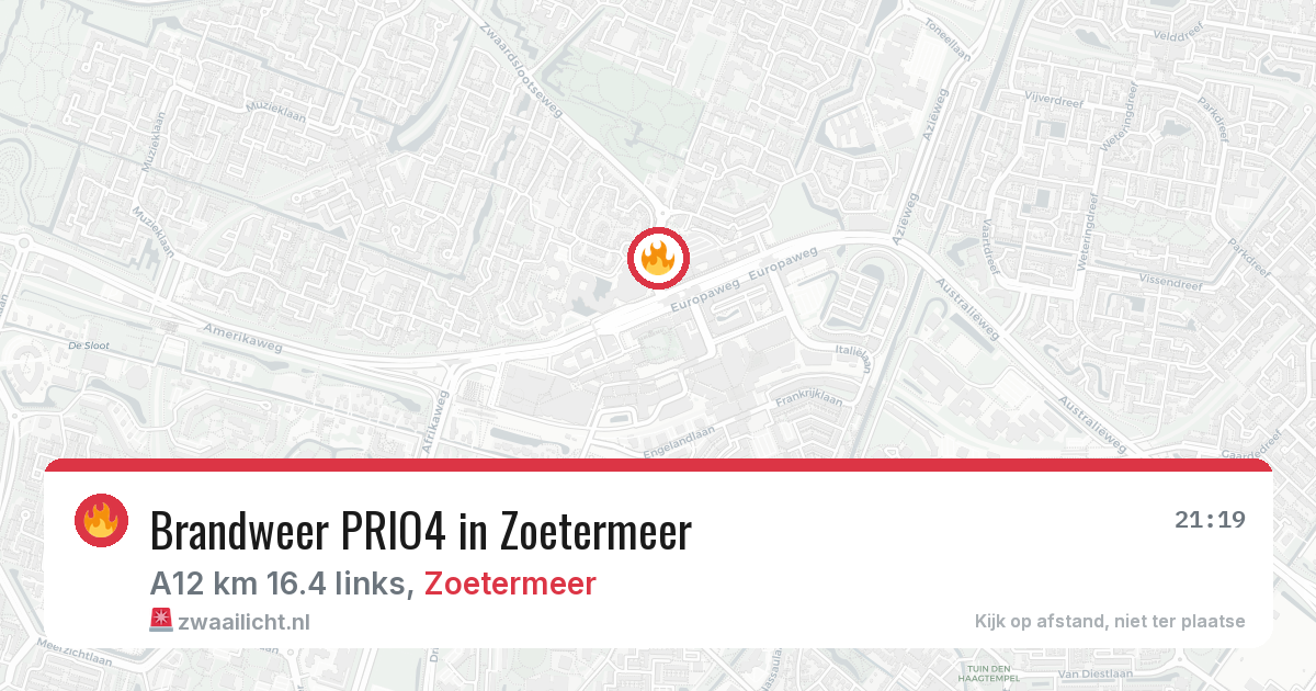 Brandweer PRIO4 in Zoetermeer — 27 mei 2026 | 🚨 Zwaailicht.nl
