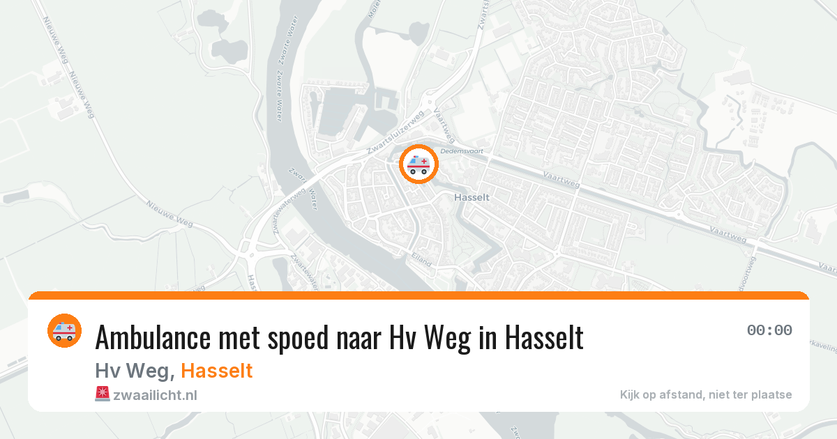 Ambulance met spoed naar Hv Weg in Hasselt — 23 jun 2026