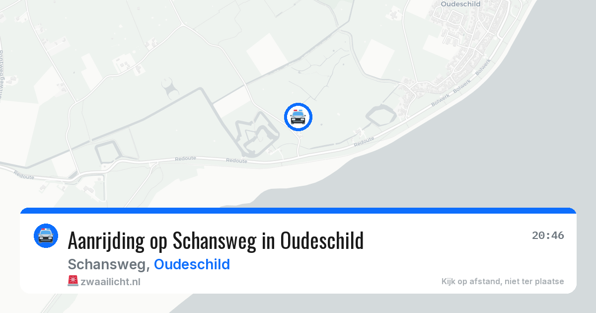 Aanrijding op Schansweg in Oudeschild — 3 jun 2026