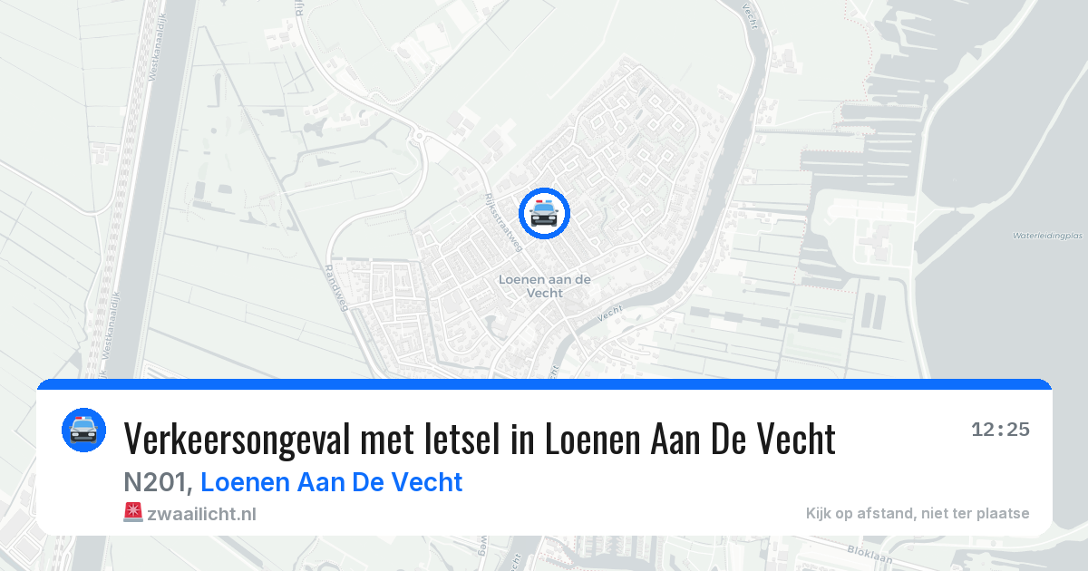 Verkeersongeval met letsel in Loenen Aan De Vecht — 6 jul 2026