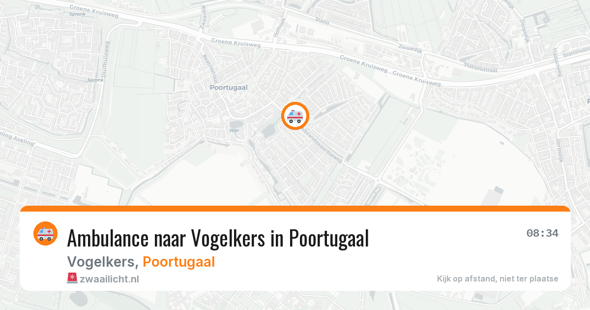 Ambulance naar Vogelkers in Poortugaal — 7 mei 2026