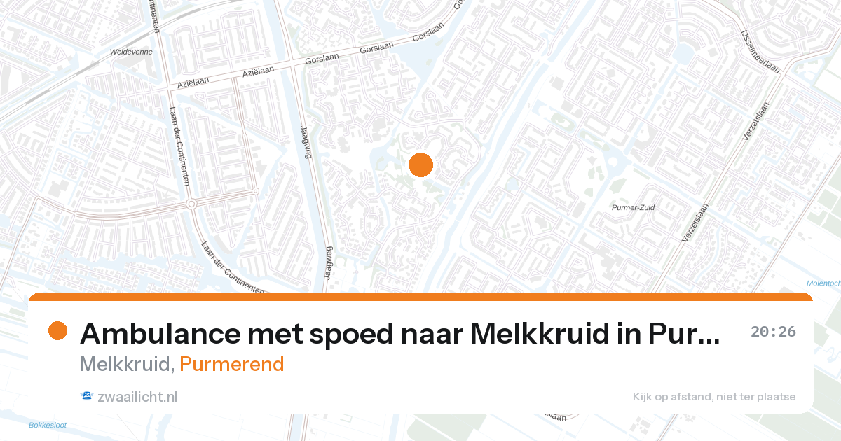 Ambulance met spoed naar Melkkruid in Purmerend — 11 jun 2026
