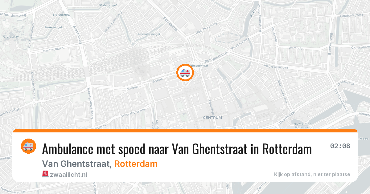 Ambulance met spoed naar Van Ghentstraat in Rotterdam — 2 mei 2026