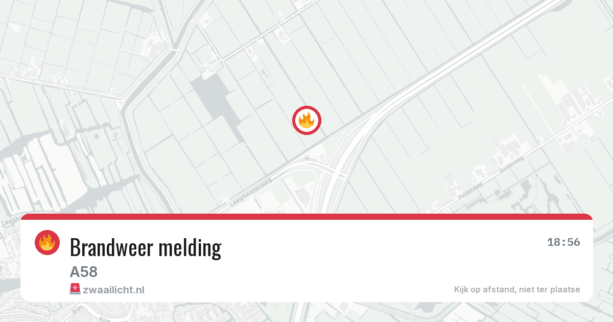Brandweer melding — 29 jan 2026