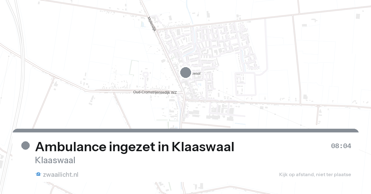 Ambulance ingezet in Klaaswaal — 7 feb 2026