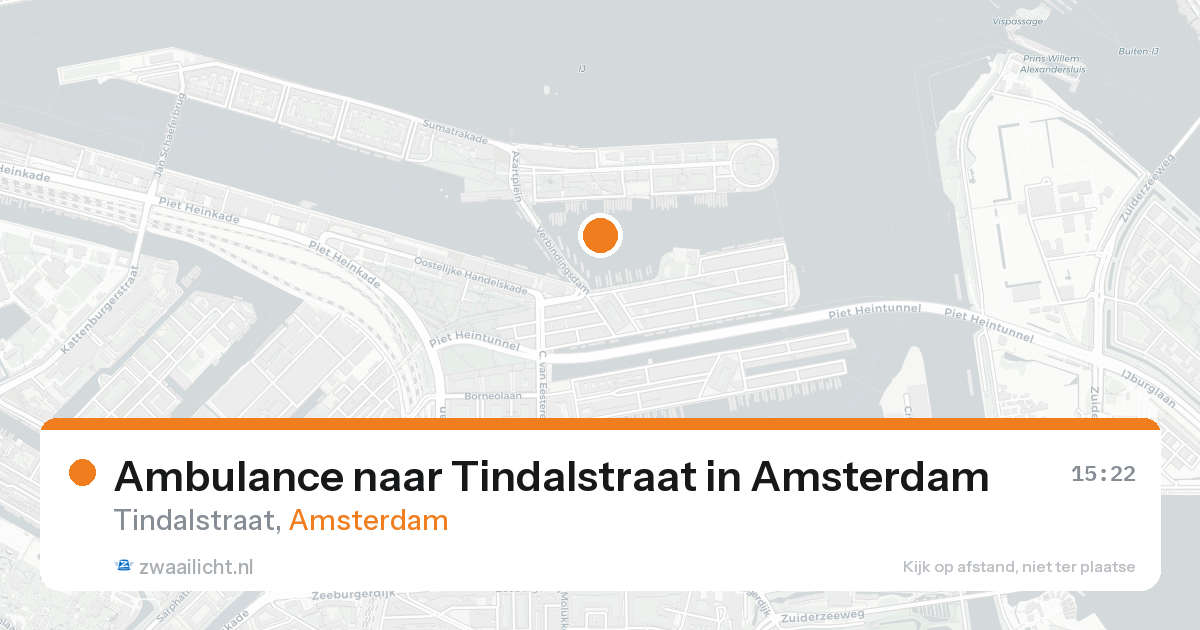 Ambulance naar Tindalstraat in Amsterdam — 23 jul 2026