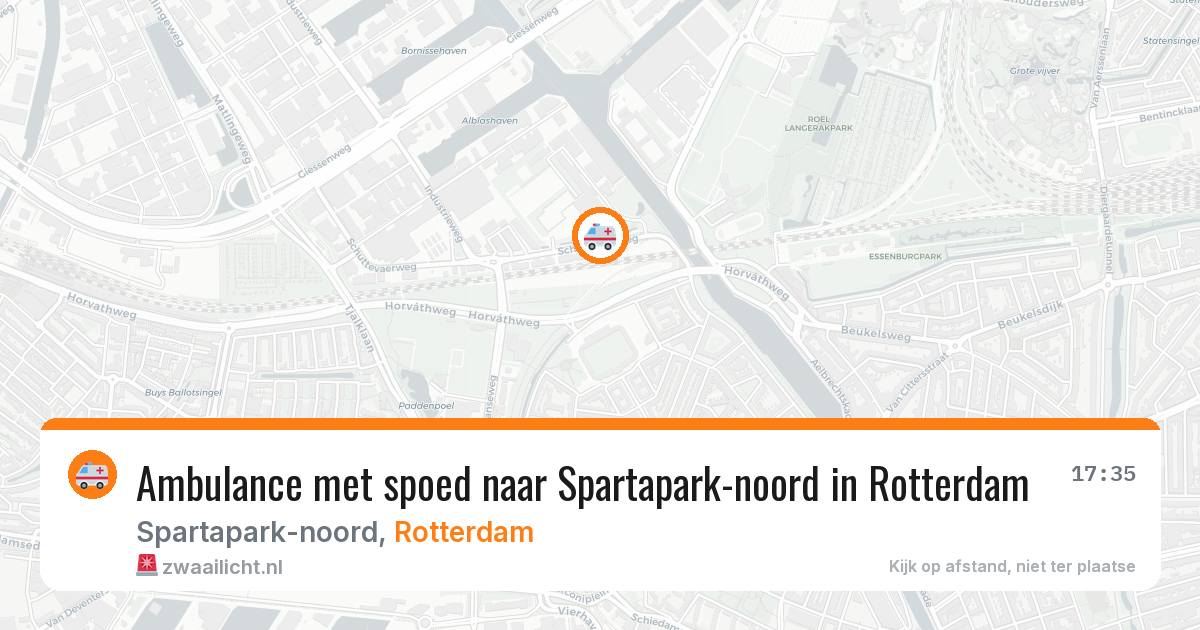 Ambulance met spoed naar Spartapark-noord in Rotterdam — 2 jun 2026