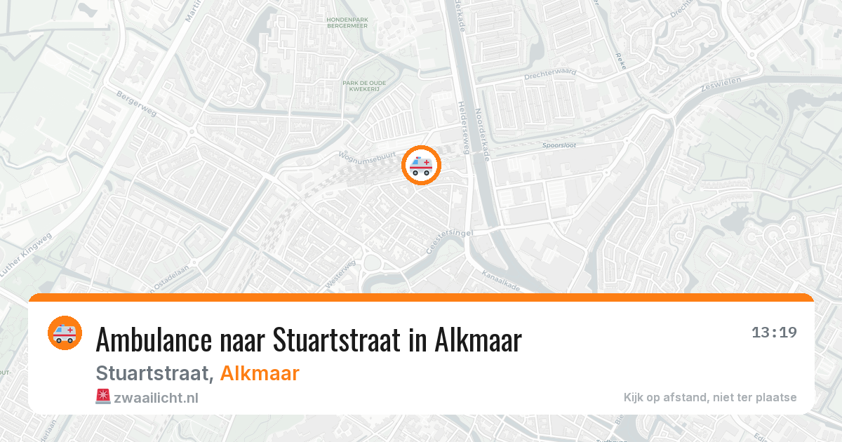 Ambulance naar Stuartstraat in Alkmaar — 20 jan 2026