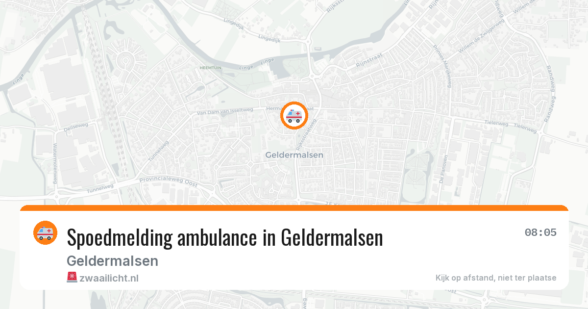 Spoedmelding ambulance in Geldermalsen — 17 feb 2026