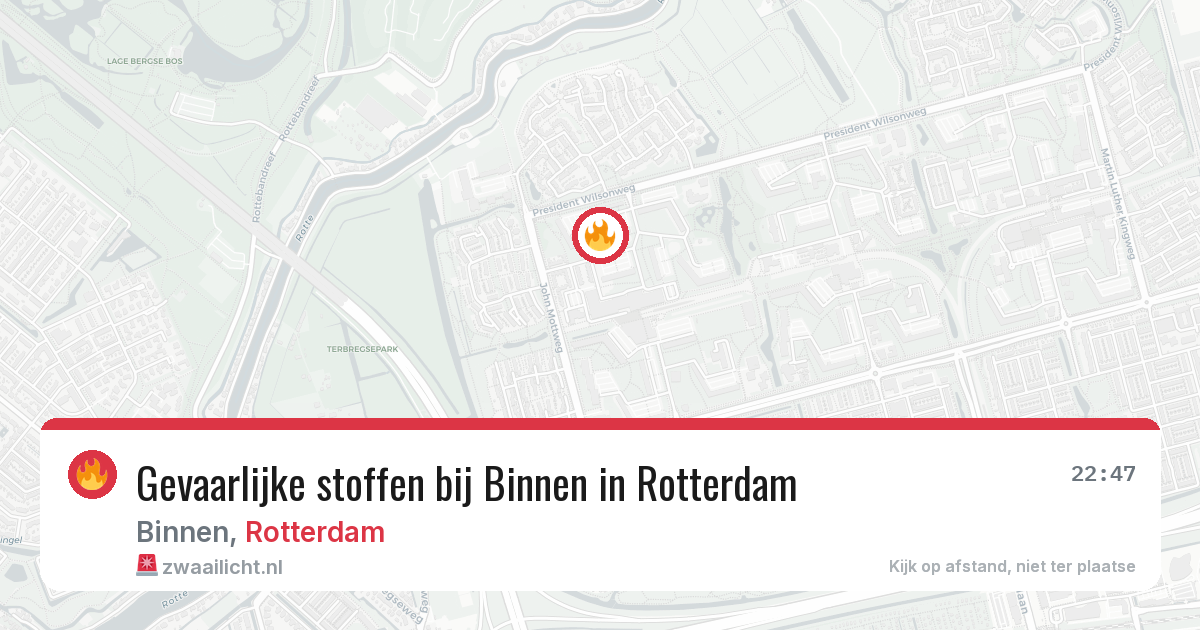 Gevaarlijke stoffen bij Binnen in Rotterdam — 1 jul 2026