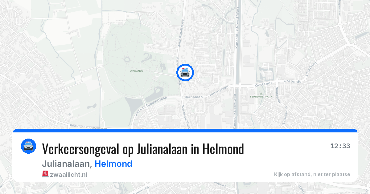 Verkeersongeval op Julianalaan in Helmond — 21 mei 2026