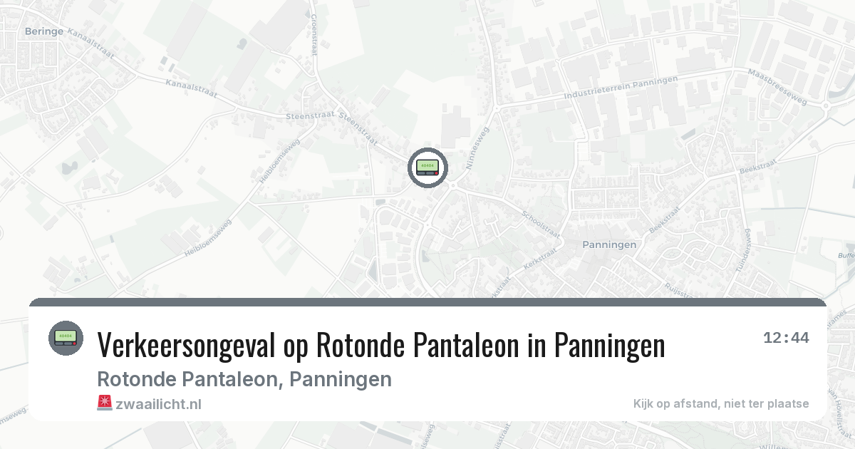 Verkeersongeval op Rotonde Pantaleon in Panningen — 15 mei 2026