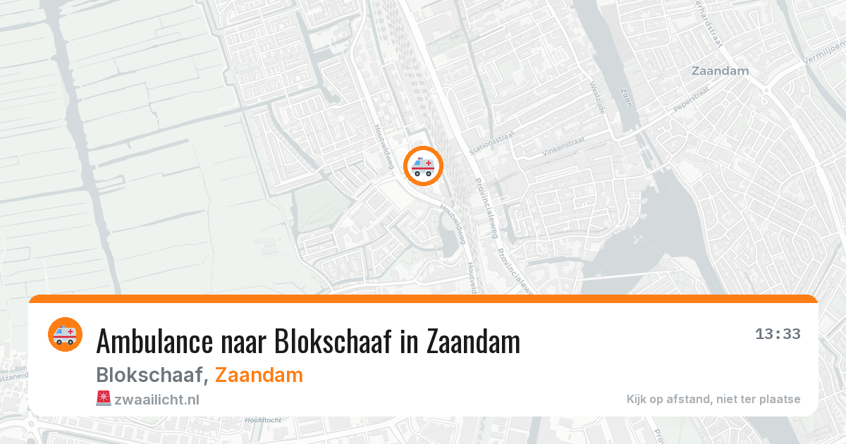 Ambulance naar Blokschaaf in Zaandam — 7 jul 2026