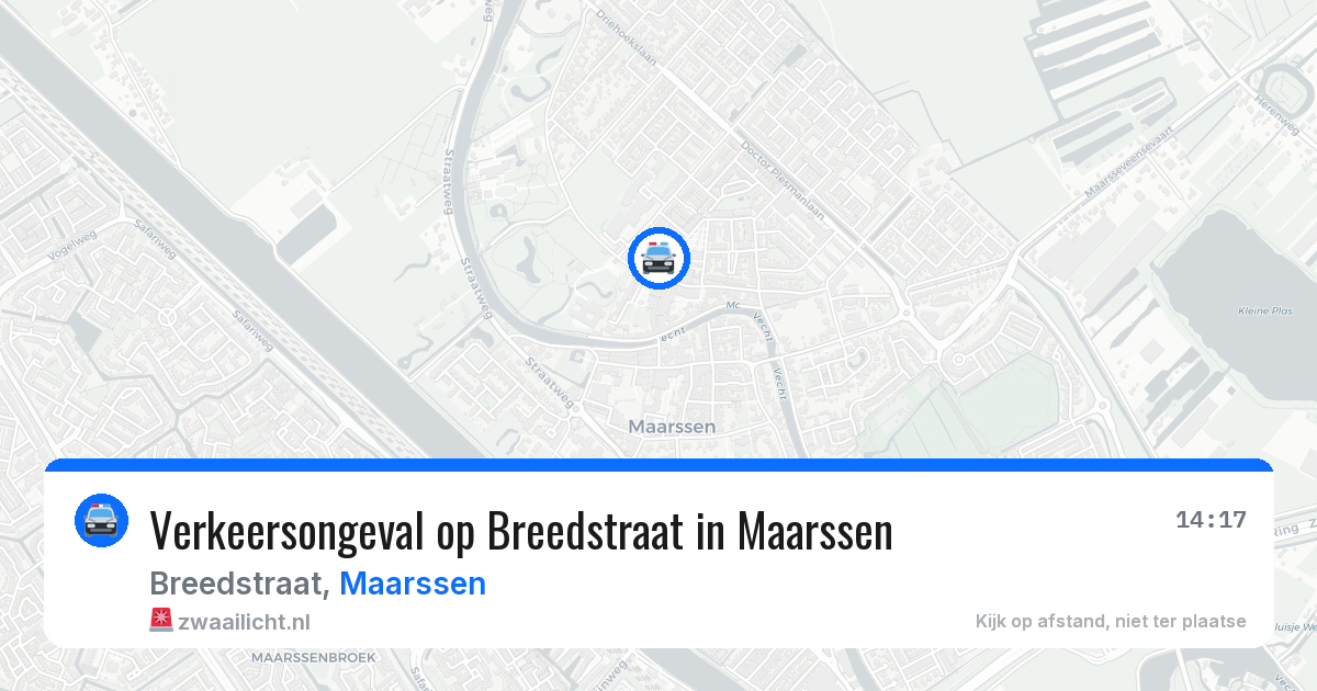 Verkeersongeval op Breedstraat in Maarssen — 29 apr 2026