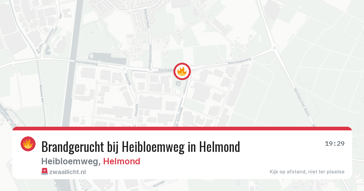 Brandgerucht bij Heibloemweg in Helmond — 4 aug 2026