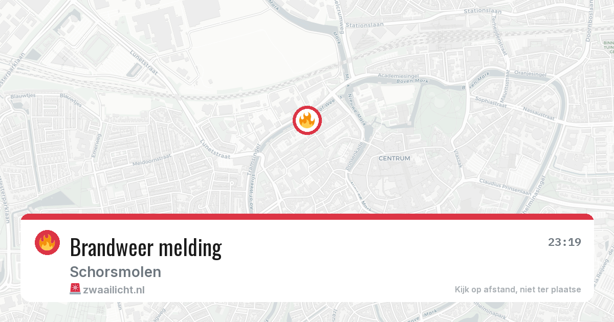 Brandweer melding — 23 apr 2026