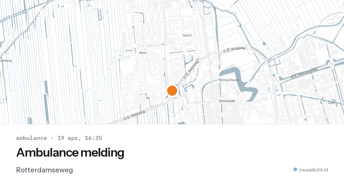 Ambulance melding — 19 apr 2026