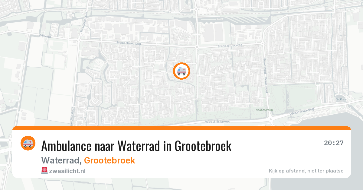 Ambulance naar Waterrad in Grootebroek — 4 jun 2026