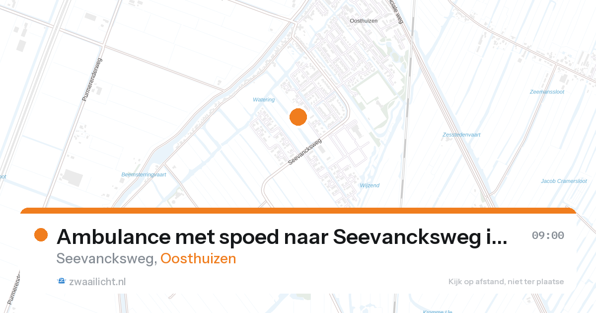 Ambulance met spoed naar Seevancksweg in Oosthuizen — 26 aug 2026