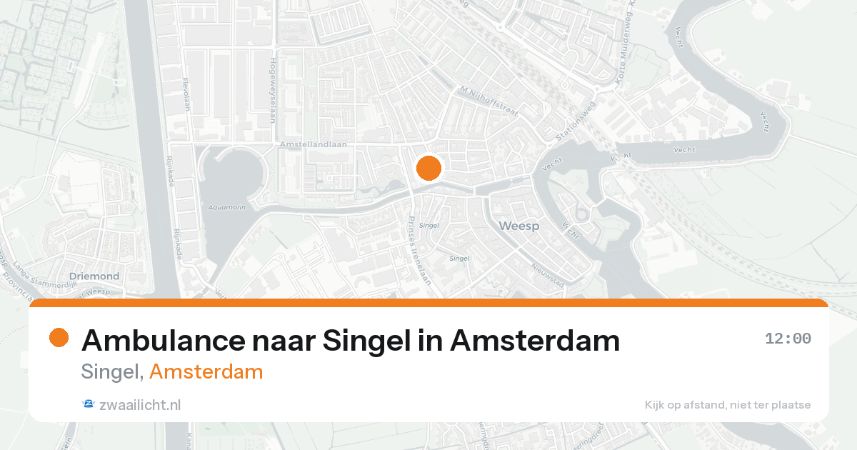 Ambulance naar Singel in Amsterdam — 7 feb 2026