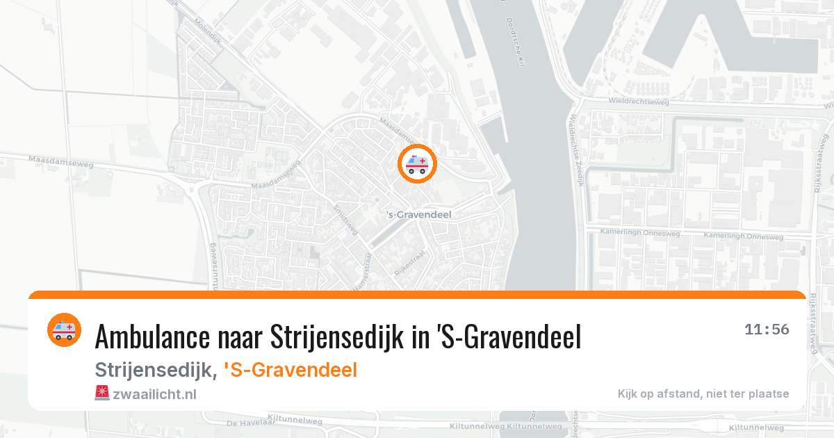 Ambulance naar Strijensedijk in 'S-Gravendeel — 18 jun 2026