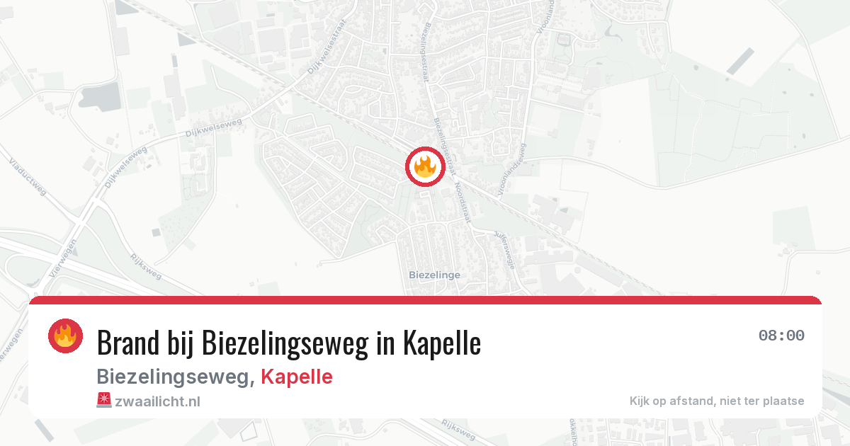Brand bij Biezelingseweg in Kapelle — 9 jul 2026