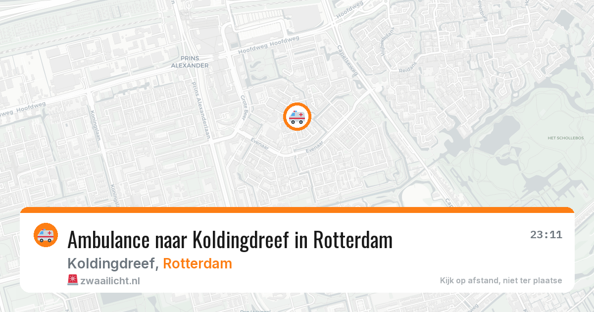 Ambulance naar Koldingdreef in Rotterdam — 31 jul 2026