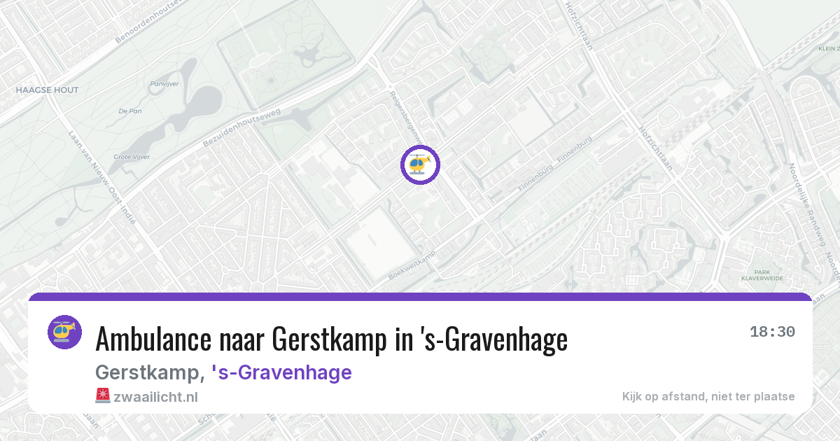 Ambulance naar Gerstkamp in 's-Gravenhage — 2 jul 2026