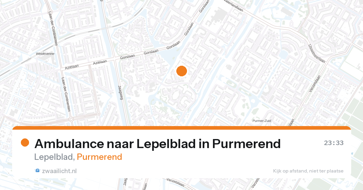 Ambulance naar Lepelblad in Purmerend — 26 jul 2026