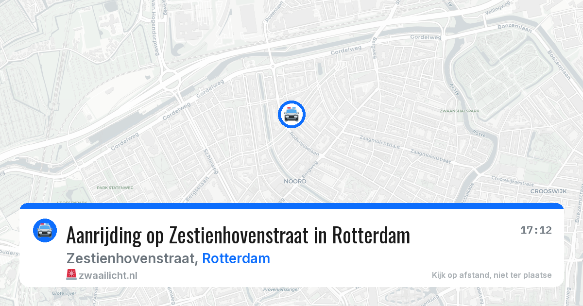 Aanrijding op Zestienhovenstraat in Rotterdam — 11 jun 2026