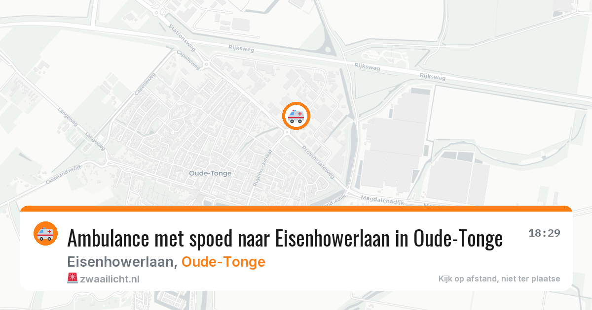 Ambulance met spoed naar Eisenhowerlaan in Oude-Tonge — 12 mrt 2026