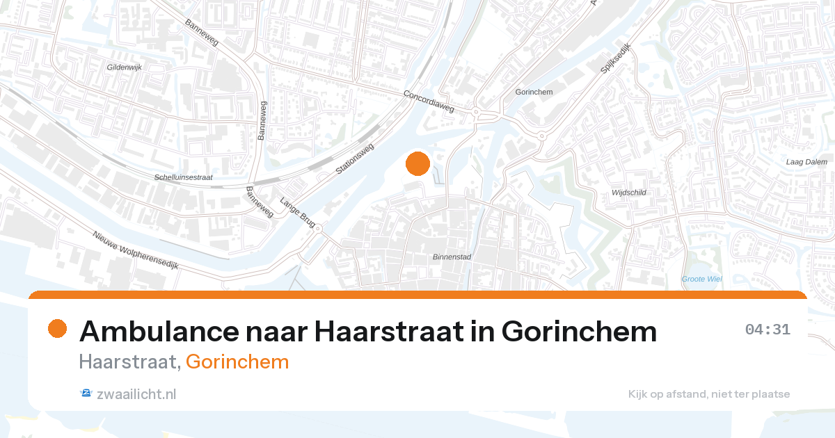 Ambulance naar Haarstraat in Gorinchem — 28 aug 2026