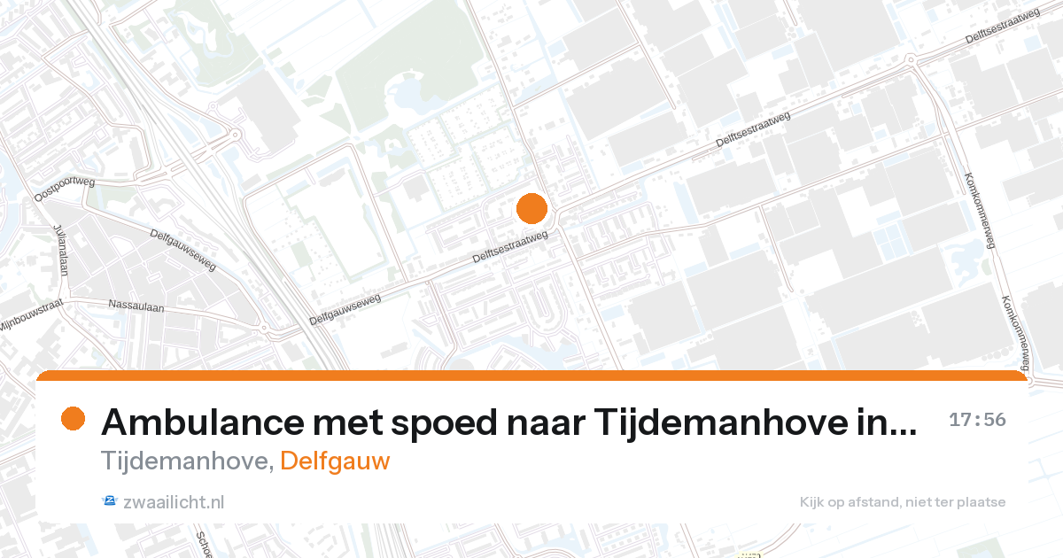 Ambulance met spoed naar Tijdemanhove in Delfgauw — 23 jan 2026