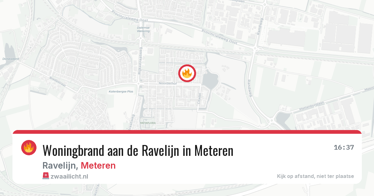 Woningbrand aan de Ravelijn in Meteren — 10 mrt 2026