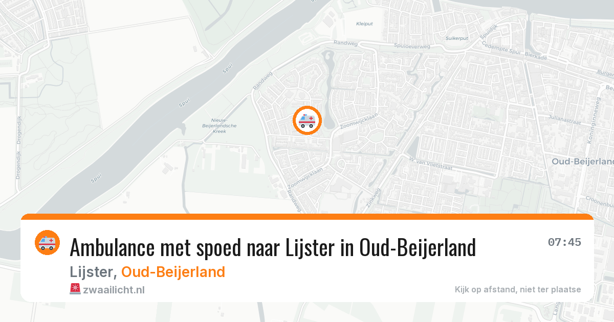 Ambulance met spoed naar Lijster in Oud-Beijerland — 23 jan 2026
