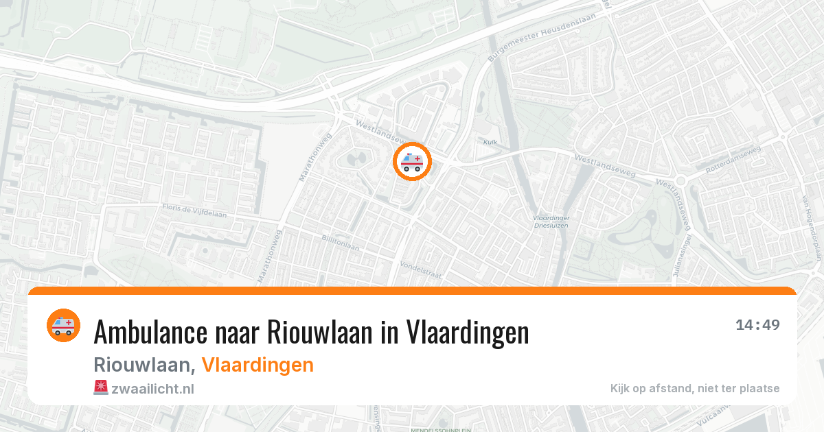 Ambulance naar Riouwlaan in Vlaardingen — 8 feb 2026