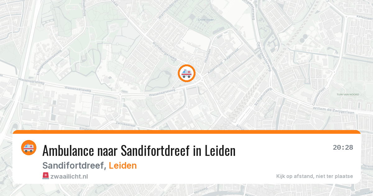 Ambulance naar Sandifortdreef in Leiden — 22 mei 2026
