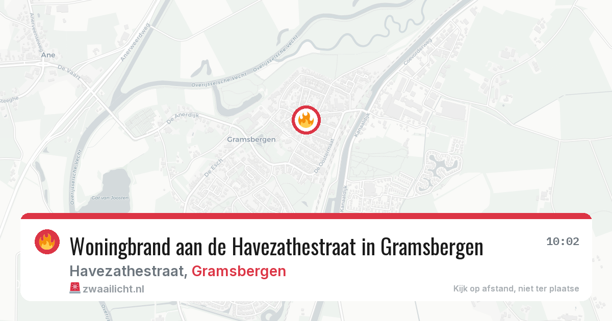Woningbrand aan de Havezathestraat in Gramsbergen — 21 feb 2026