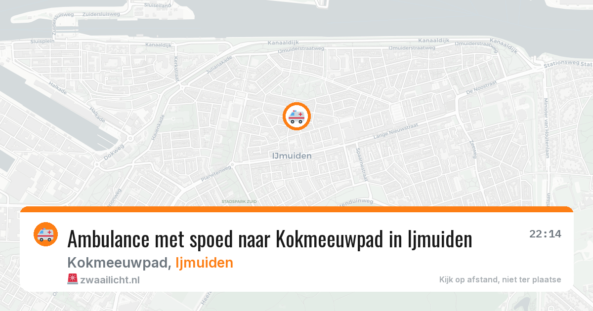 Ambulance met spoed naar Kokmeeuwpad in Ijmuiden — 21 jun 2026