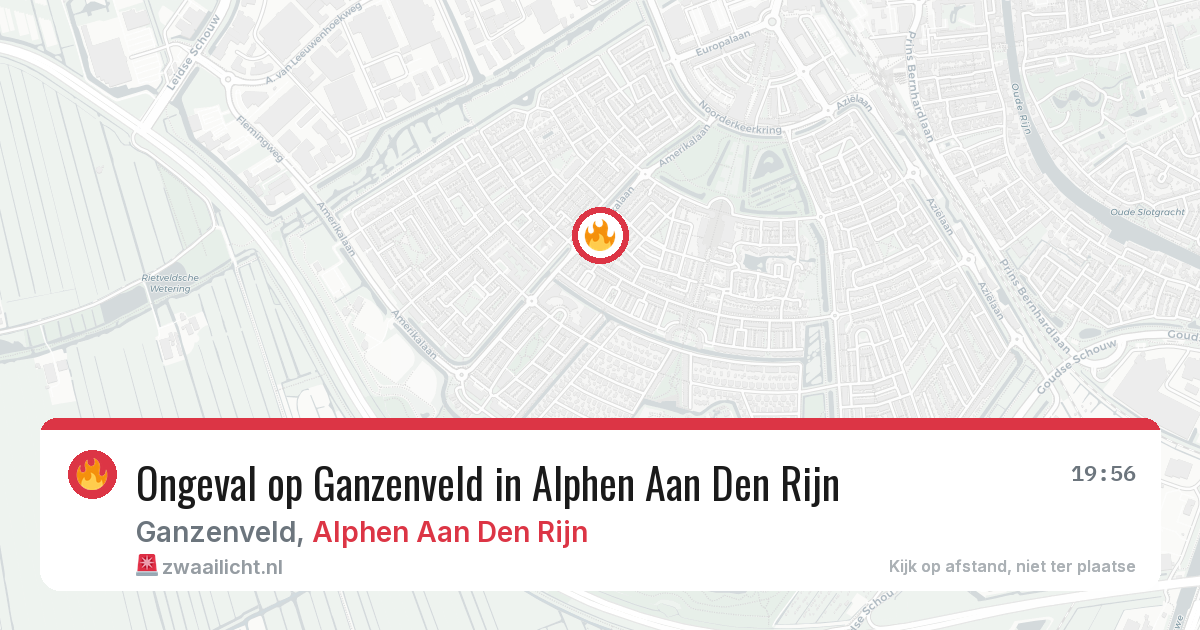 Ongeval op Ganzenveld in Alphen Aan Den Rijn — 11 mei 2026