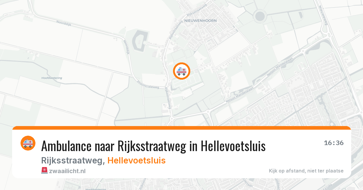 Ambulance naar Rijksstraatweg in Hellevoetsluis — 13 aug 2026