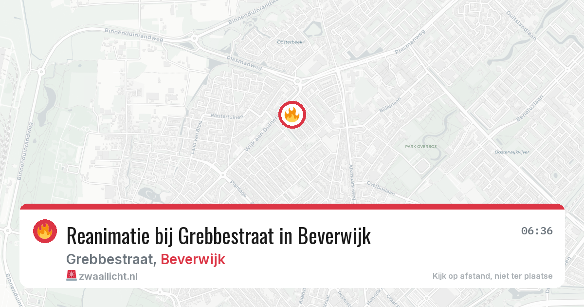 Reanimatie bij Grebbestraat in Beverwijk — 5 mrt 2026