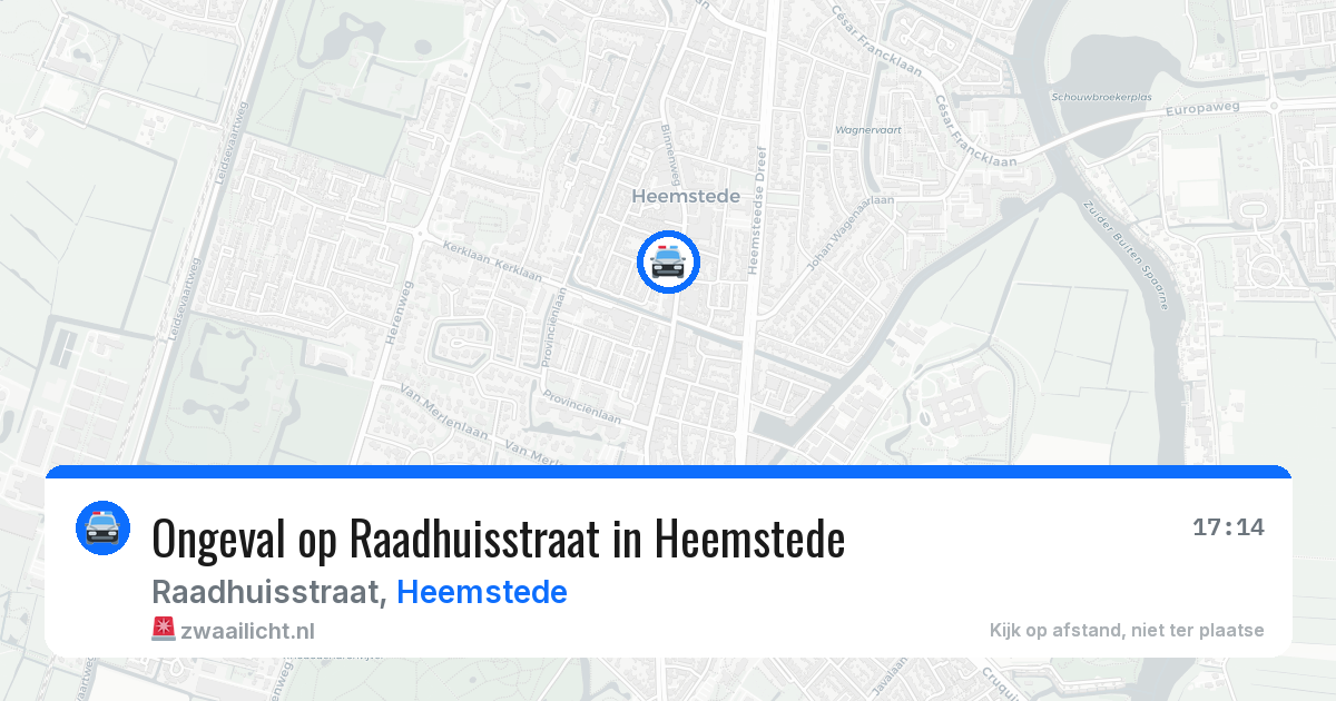 Ongeval op Raadhuisstraat in Heemstede — 11 jun 2026